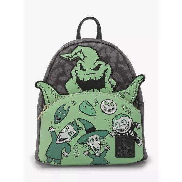 Loungefly The Nightmare Before Christmas Oogie Boogie GITD Mini Backpack - Picture 2 of 4